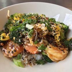 The Tastemarket by SAIT - Mango shrimp coconut ginger rice bowl