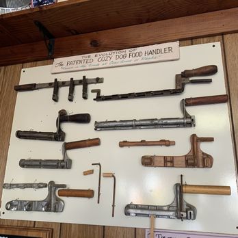 Cozy Dog Drive In - Evolution of corn dog holders - Hot Dogs Near Me - Springfield, Illinois