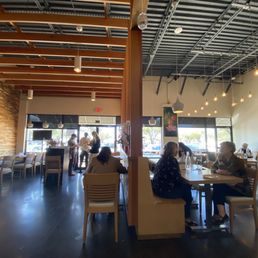 Inside the restaurant