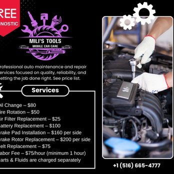 Mili’s Tools Mobile Car Care - Auto Repair Near Me Mili’s Tools Mobile Car Care - Auto Repair Near Me