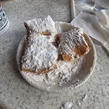 Cafe Du Monde - Thick and Doughy. Tough to eat. - Cafes Near Me - New Orleans, Louisiana