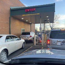 Drive thru is packed