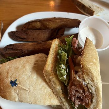 The Log Jam Restaurant - The Rocky Mount Sandwich. Roast beef with bacon, lettuce, tomato on toasted ciabatta - American Near Me - Lake George, New York The Log Jam Restaurant - The Rocky Mount Sandwich. Roast beef with bacon, lettuce, tomato on toasted ciabatta - American Near Me - Lake George, New York