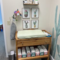 Flack Family Chiropractic - Fully stocked baby changing station