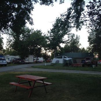Cherry Hill - Far corner of campground...away from water hookups. That building is the bathroom (directly next to a campsite). - Amusement Parks Near Me - Kaysville, Utah
