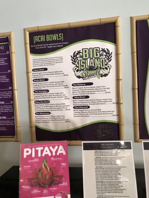 Menu photo 6 Big Island Bowls Newberry, FL