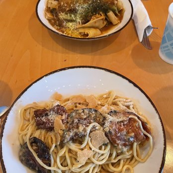 Gumba - Spaghetti (front) and Pappardelle Pasta - Italian Near Me - Portland, Oregon