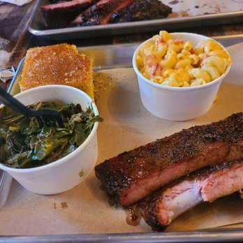 Hometown Bar-B-Que - Pork ribs collard greens mac and cheese cornbread - Barbeque Near Me - Brooklyn, New York