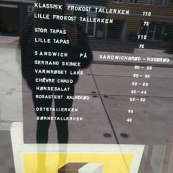 KØS Café - Menukortet (og ignorer så lige spejlbilledet ;-) )