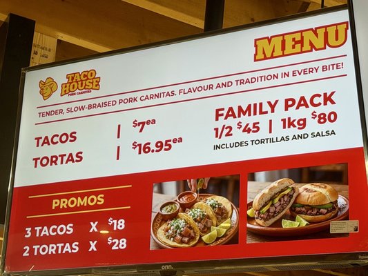 Menu photo 3 Taco House Pork Carnitas Toronto, ON Menu photo 3 Taco House Pork Carnitas Toronto, ON