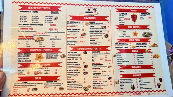 Menu photo 1 Taqueria El Jalapeño Kyle, TX Menu photo 1 Taqueria El Jalapeño Kyle, TX