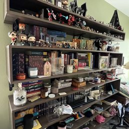 custom bookshelves Master Sun built exactly as I envisioned and designed. (please excuse the mess, lol) custom bookshelves Master Sun built exactly as I envisioned and designed. (please excuse the mess, lol)