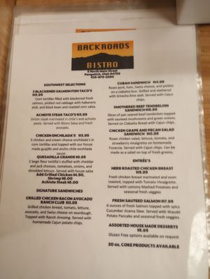 Menu photo 6 Backroads Bistro Panguitch, UT Menu photo 6 Backroads Bistro Panguitch, UT