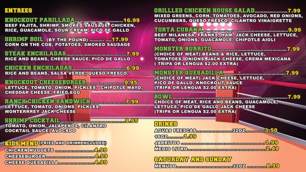 Menu photo 4 Knockout Tacos Irving, TX