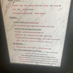 Klassic Kut Salon - Prices