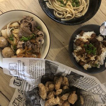Egg Street - popcorn chicken, braised pork over rice, udon, braised dish - Korean Near Me - Seattle, Washington Egg Street - popcorn chicken, braised pork over rice, udon, braised dish - Korean Near Me - Seattle, Washington