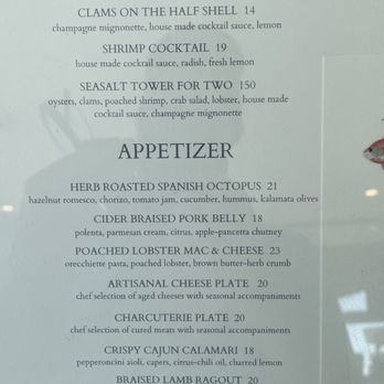 SeaSalt - August '23 seasonal menu - Seafood Near Me - Cape May, New Jersey SeaSalt - August '23 seasonal menu - Seafood Near Me - Cape May, New Jersey