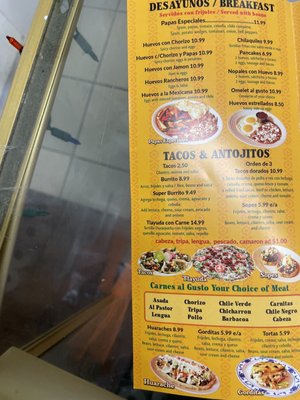 Menu photo 1 Taqueria Comida Sabrosas Gonzales, CA