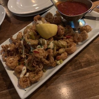 Salt Factory Pub - Cornmeal Dusted Calamari - Gastropubs Near Me - Alpharetta, Georgia Salt Factory Pub - Cornmeal Dusted Calamari - Gastropubs Near Me - Alpharetta, Georgia