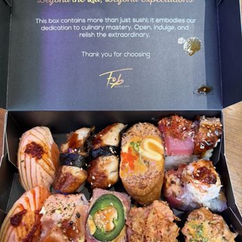 FOB Poke Bar - A variety of sushi - Poke Near Me - Bellevue, Washington