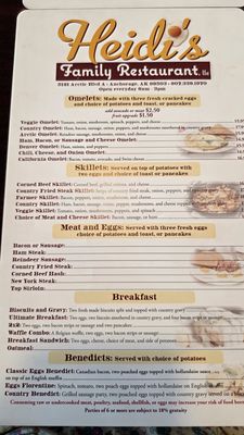 Menu photo 7 Heidi's Family Restaurant Anchorage, AK