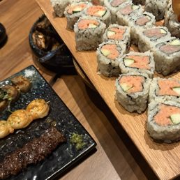 A uniquely flavorful experience- sushi & robata