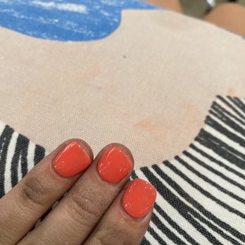 Lavender Nail Bar - finger on the left is medium sized, finger in middle is SO short, finger on right is way long - Nail Salons Near Me - Plano, Texas Lavender Nail Bar - finger on the left is medium sized, finger in middle is SO short, finger on right is way long - Nail Salons Near Me - Plano, Texas
