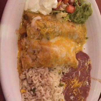 Santa Rosa Restaurant - Chicken Enchiladas.  Nice and hot. - Mexican Near Me - Frederick, Maryland