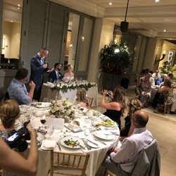 Country Bouquets - Reception florals and head table garland