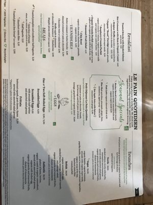 Menu photo 2 Le Pain Quotidien Paris, 75 Menu photo 2 Le Pain Quotidien Paris, 75