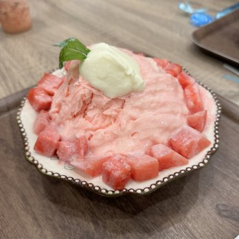 Ever After Tearoom & Eatery - Wonderland - watermelon snow - Shaved Ice Near Me - Irvine, California Ever After Tearoom & Eatery - Wonderland - watermelon snow - Shaved Ice Near Me - Irvine, California