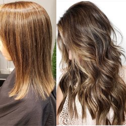 Extensions by Melia - My before & after from my initial tape-in installation with Melia ‍
