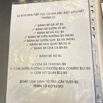 Lu Kitchen - Vietnamese Near Me - Garden Grove, California