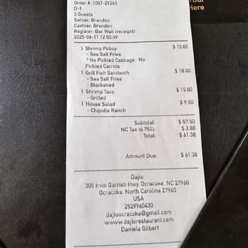 Dajio - Seafood Near Me - Ocracoke, North Carolina Dajio - Seafood Near Me - Ocracoke, North Carolina