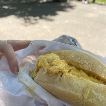 C&B - Egg and cheese sandwich 7/10. No frills and very good bread but really needed the hot sauce or maybe some salt and pepper. - Coffee & Tea Near Me - New York, New York