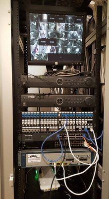 Photo of 3Packet.com - Anaheim, CA, US. POE switch and phone system up to 100 phones (on bottom) -  Rackmounted.