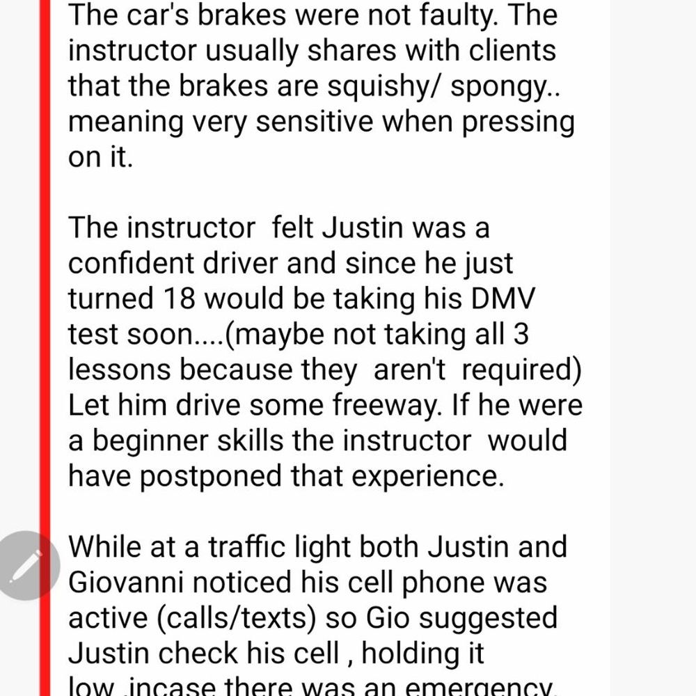 Response from the company Response from the company