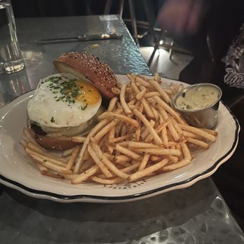 Meat & Potatoes - The burger. (Very good). Truffle fries. - New American Near Me - Pittsburgh, Pennsylvania