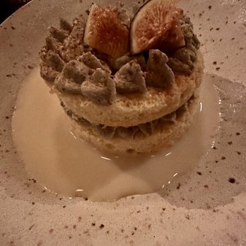 888 - Coconut tres leches with black sesame and fig. - Japanese Near Me - Nashville, Tennessee 888 - Coconut tres leches with black sesame and fig. - Japanese Near Me - Nashville, Tennessee