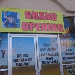 The entrance to a very unique jerky shop