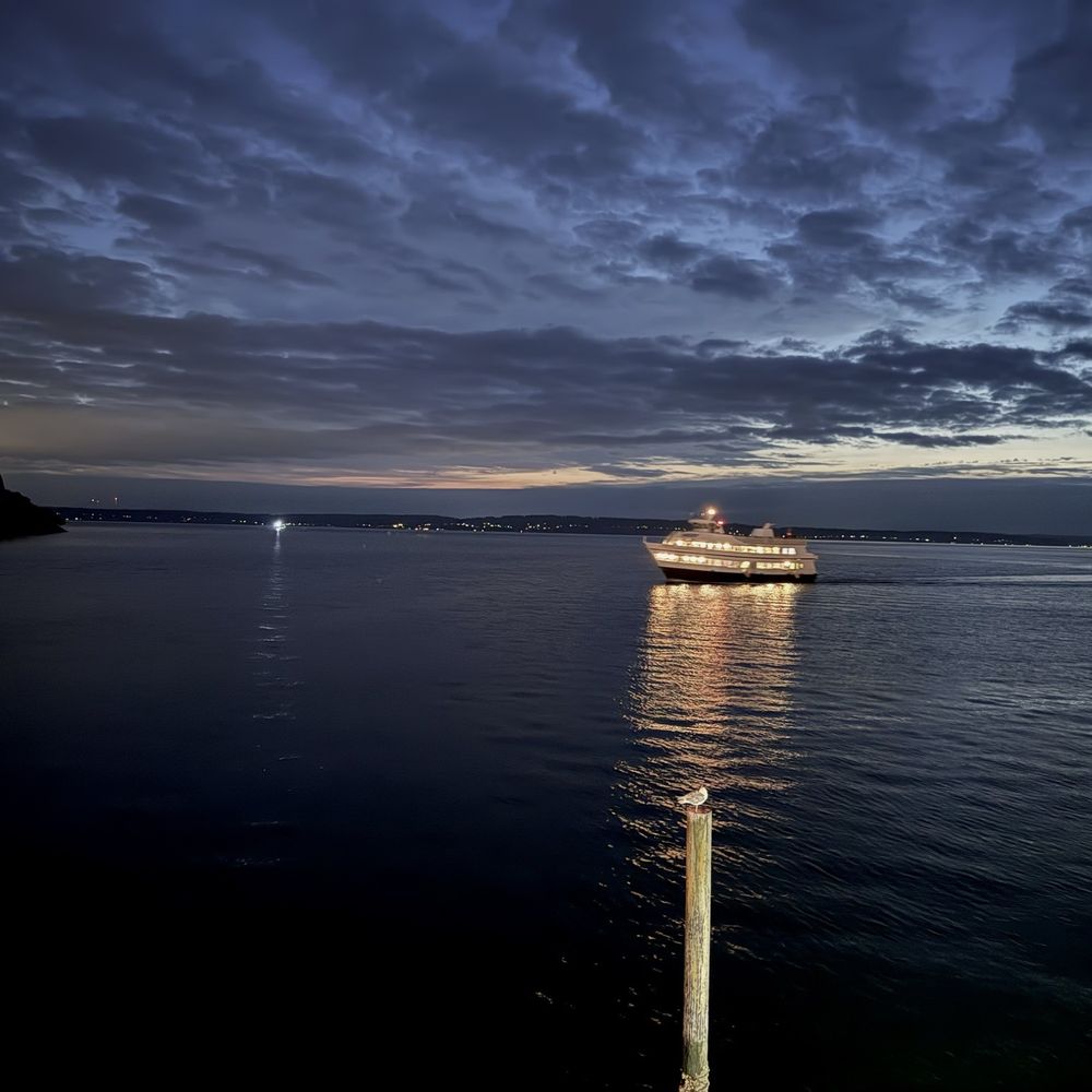 Ray's Café - The Bay just after 8:30. The ferry was just coming in for the night. And the food was as wonderful as the view. Note: sleeping seagull. - Seafood Near Me - Seattle, Washington Ray's Café - The Bay just after 8:30. The ferry was just coming in for the night. And the food was as wonderful as the view. Note: sleeping seagull. - Seafood Near Me - Seattle, Washington