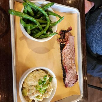 Jack's BBQ - Bellevue - Beef brisket. Green beans. Potato dalad - Cocktail Bars Near Me - Redmond, Washington