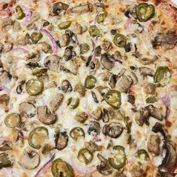 La Cocina Catering - Sausage, fresh mushrooms, red onions & jalapeños