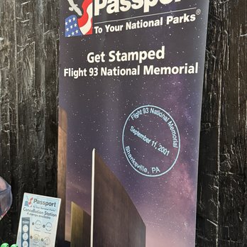 Flight 93 National Memorial - National monument passport stamp - Landmarks & Historical Buildings Near Me - Stoystown, Pennsylvania Flight 93 National Memorial - National monument passport stamp - Landmarks & Historical Buildings Near Me - Stoystown, Pennsylvania