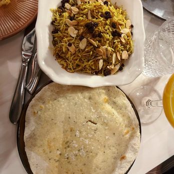 Alora - Rice Pilaf and Bazlama (flatbread) - Mediterranean Near Me - San Francisco, California