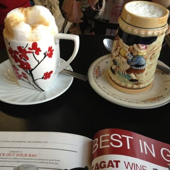 Zed's Cafe - Left (cappuccino $3.50); right (chai latte $3.50) - Coffee & Tea Near Me - Silver Spring, Maryland