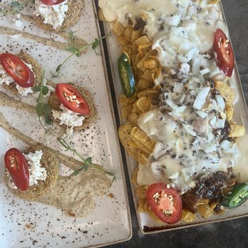 State Fare Kitchen & Bar - Fried Green Tomatoes and Texas Red Beef Chili Frito Pie Brunch - New American Near Me - Houston, Texas