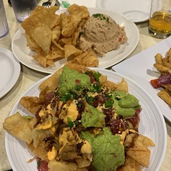Nico's Pier 38 - POKE NACHOS ** ANGRY AHI DIP - Seafood Near Me - Honolulu, Hawaii