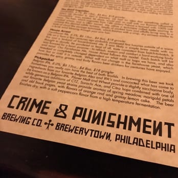 Crime & Punishment Brewing - Breweries Near Me - Philadelphia, Pennsylvania Crime & Punishment Brewing - Breweries Near Me - Philadelphia, Pennsylvania