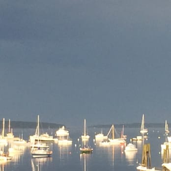 The Upper Deck - On a rainy day! - New American Near Me - Southwest Harbor, Maine